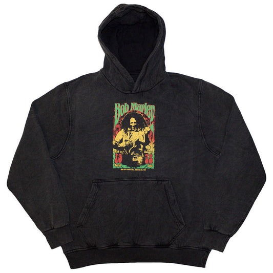 Bob Marley Stone Wash Pullover Hoodie: 1978