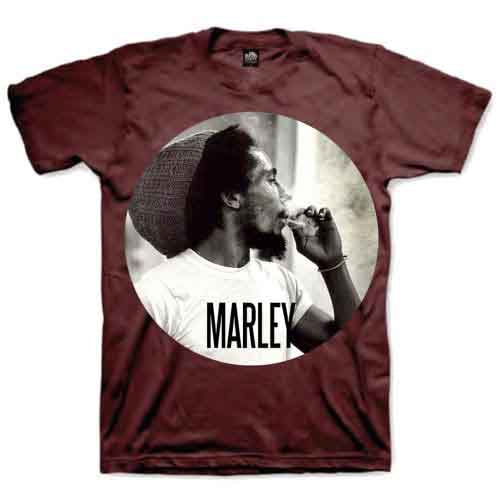 Bob Marley T-Shirt: Smokin Circle