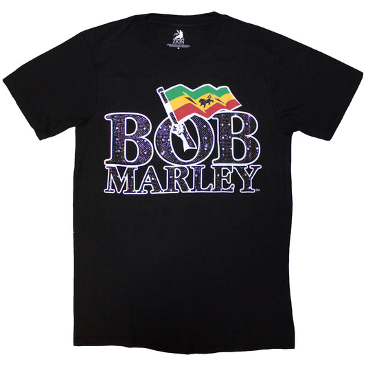 Bob Marley T-Shirt: Flag Logo