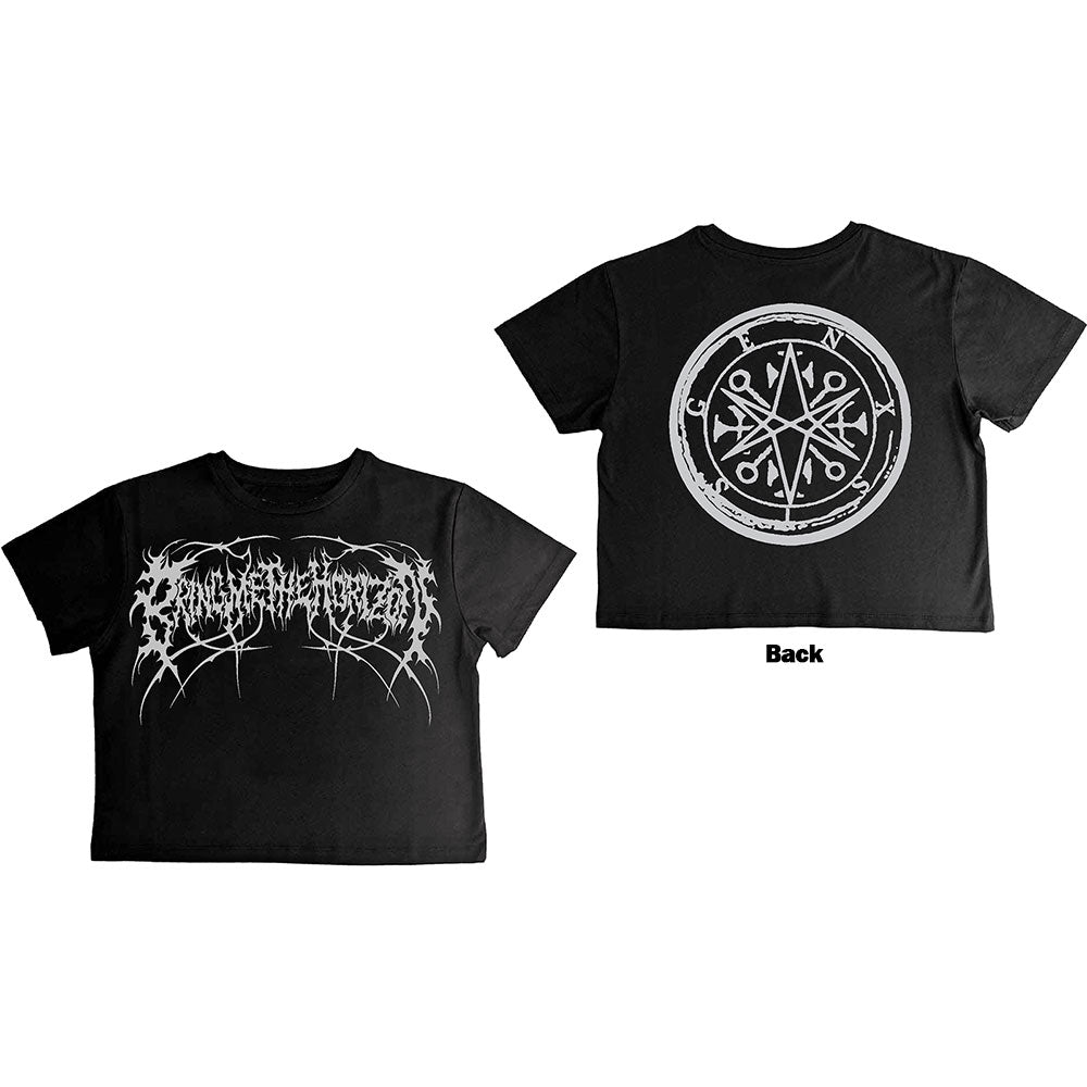 Bring Me The Horizon Ladies Crop Top: Metal Logo Genxsis