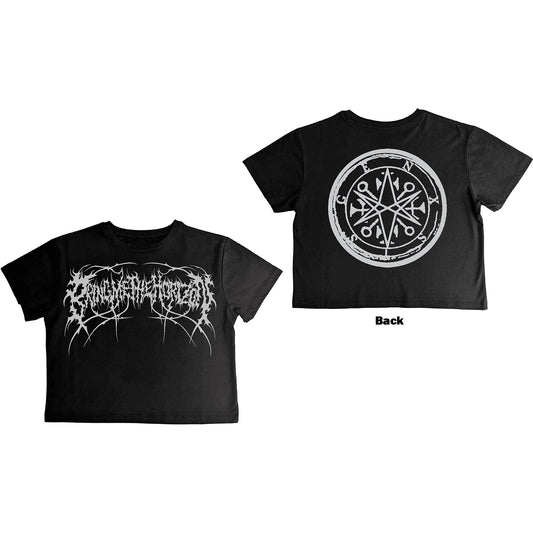 Bring Me The Horizon Ladies Crop Top: Metal Logo Genxsis