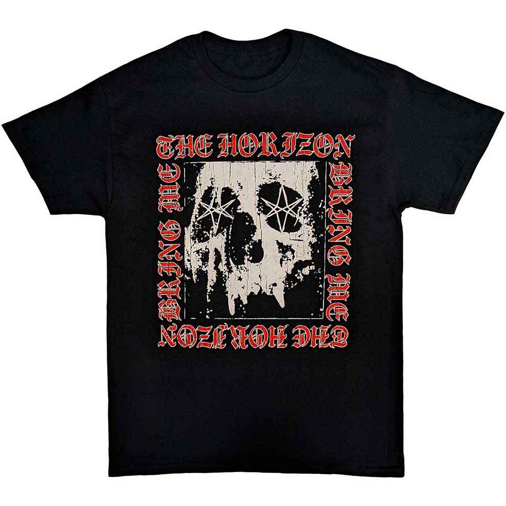 Bring Me The Horizon T-Shirt: Metal Logo Skull