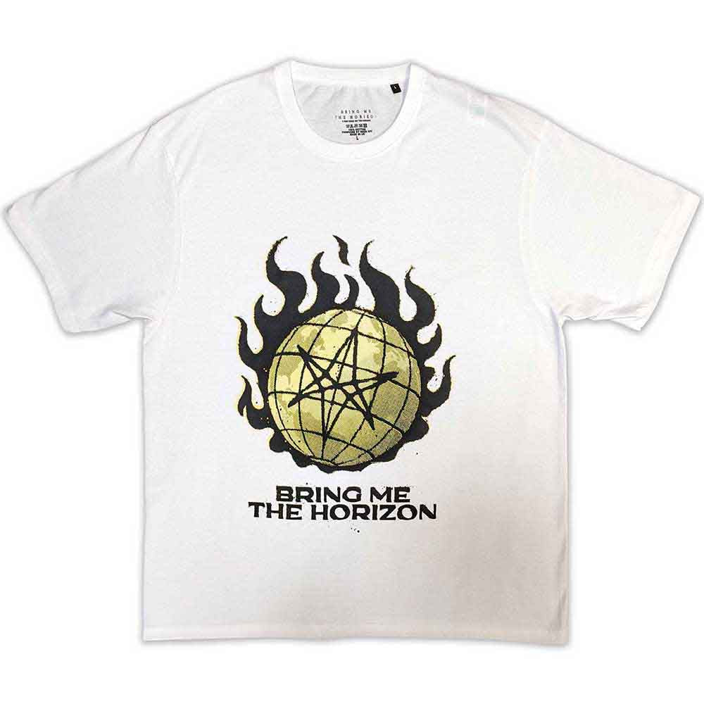 Bring Me The Horizon T-Shirt: Globe Yellow