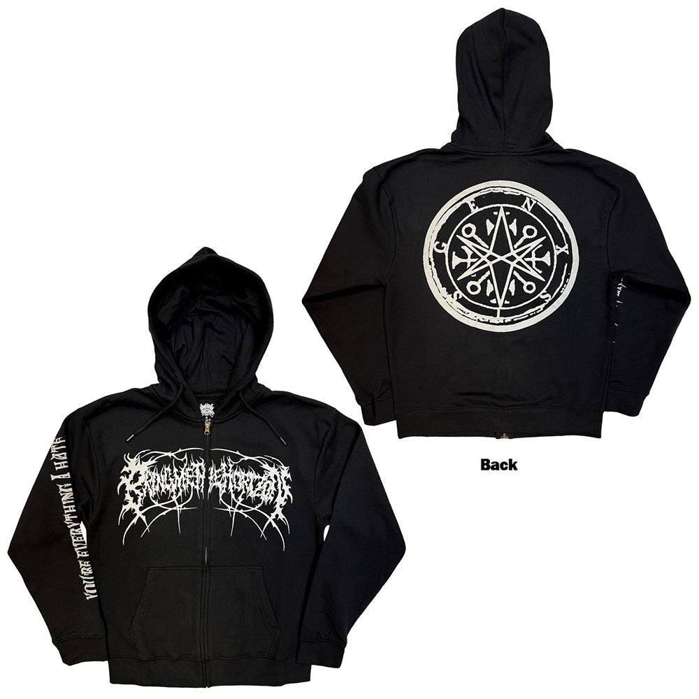 Bring Me The Horizon Zipped Hoodie: Metal Logo Genxsis