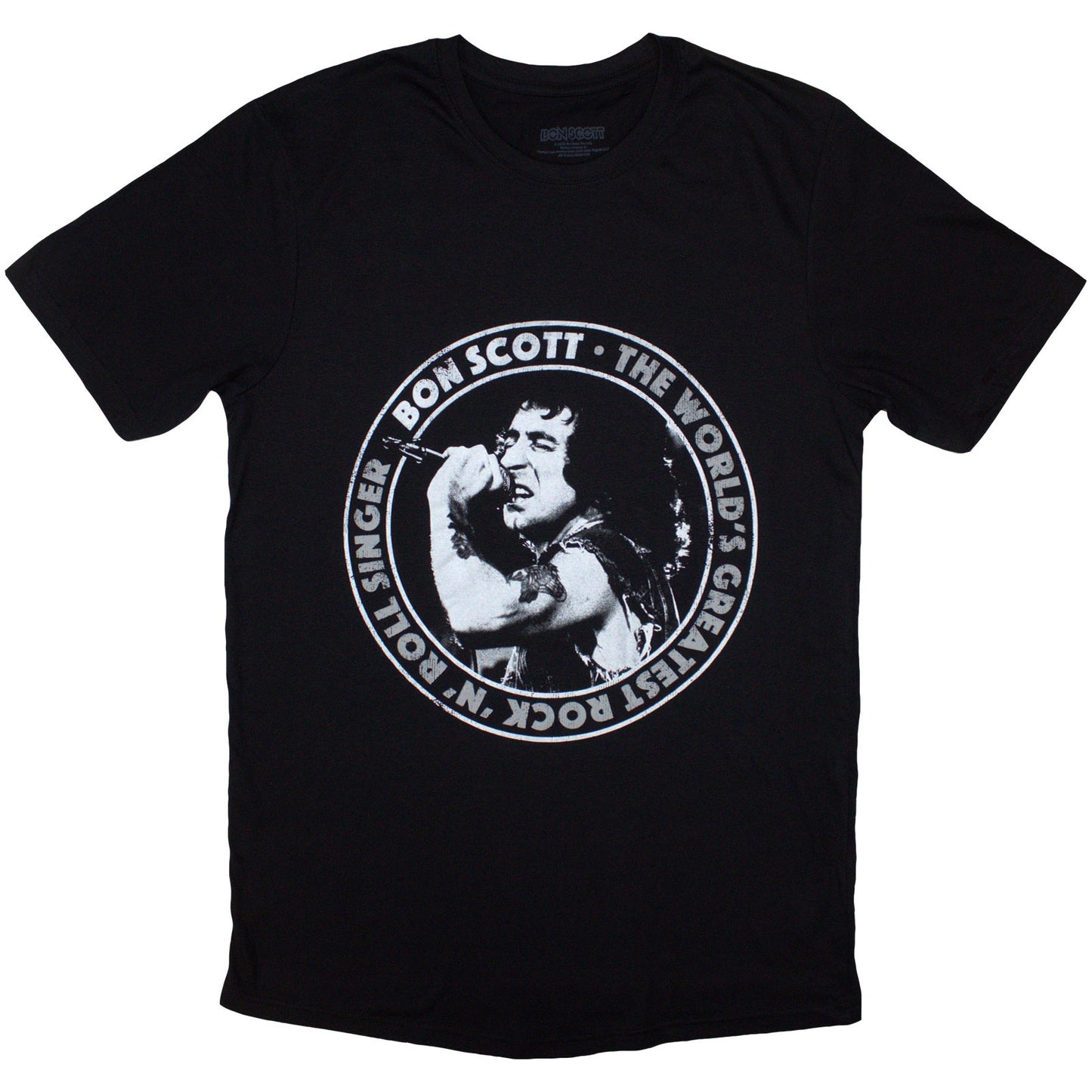 Bon Scott T-Shirt: World's Greatest RnR Singer