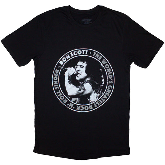 Bon Scott T-Shirt: World's Greatest RnR Singer