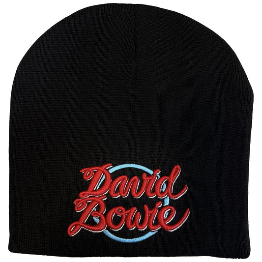 David Bowie Beanie Hat: 1978 World Tour Logo