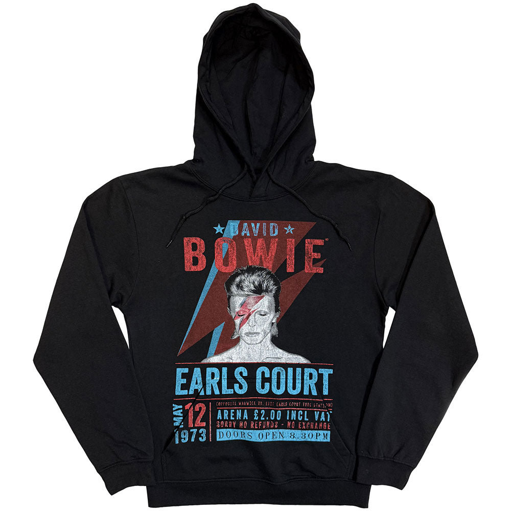 David Bowie Pullover Hoodie: Earls Court '73 Eco