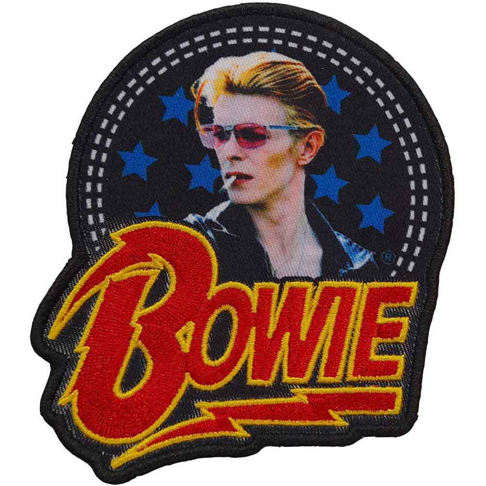 David Bowie Patch: Smoking Woven Logo