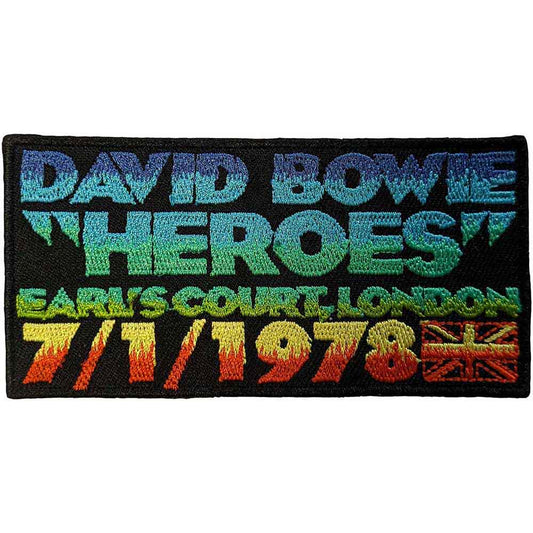 David Bowie Patch: Heroes Earls Court