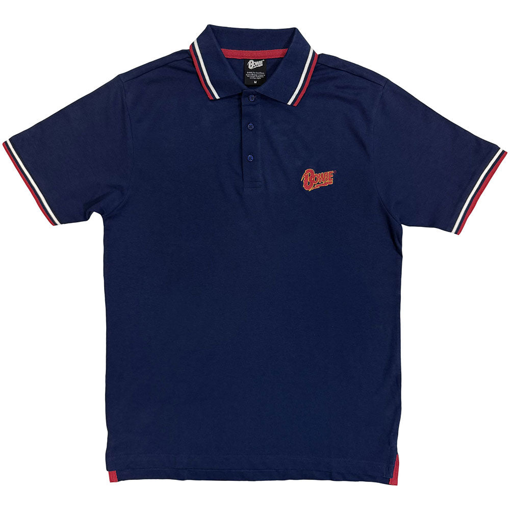 David Bowie Polo Shirt: Flash Logo