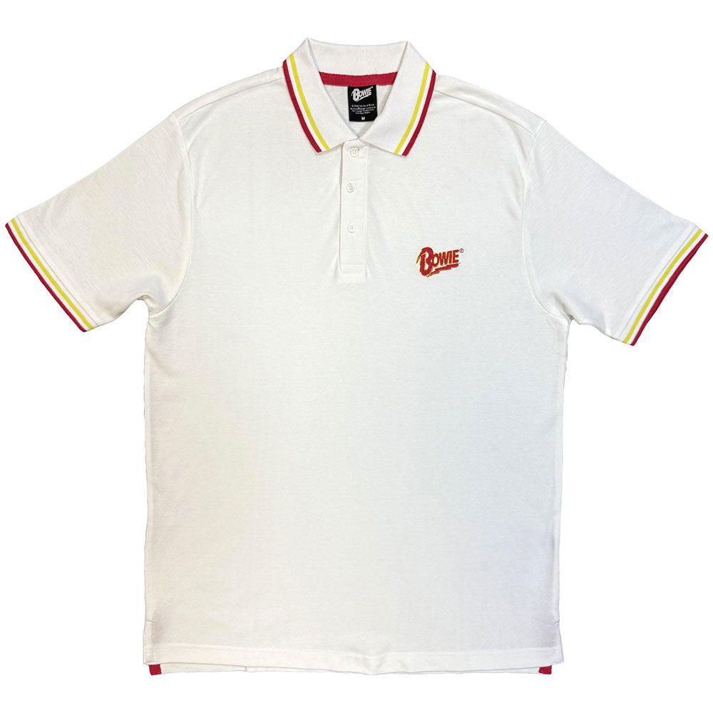 David Bowie Polo Shirt: Flash Logo