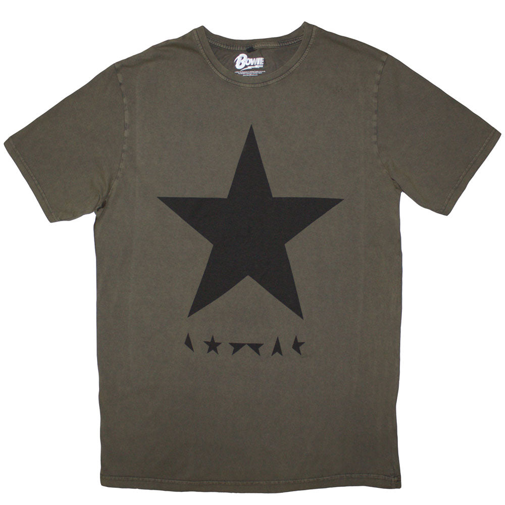 David Bowie Stone Wash T-Shirt: Blackstar