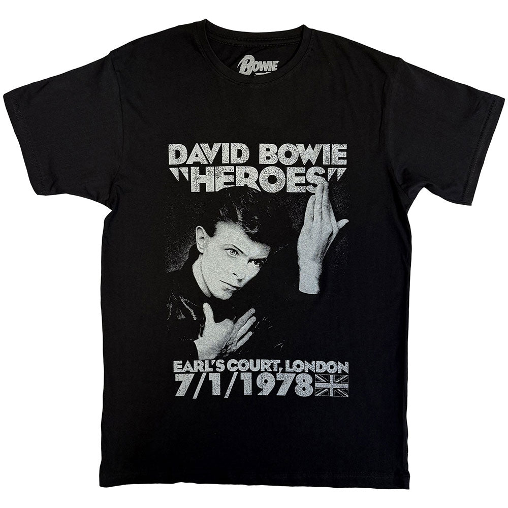 David Bowie T-Shirt: Heroes Earls Court