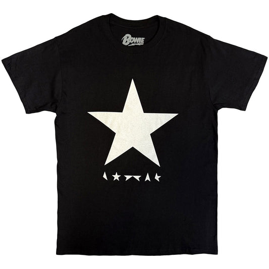 David Bowie T-Shirt: Blackstar (White Star on Black)