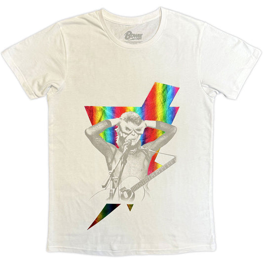 David Bowie T-Shirt: Holographic Bolt Foiled Print