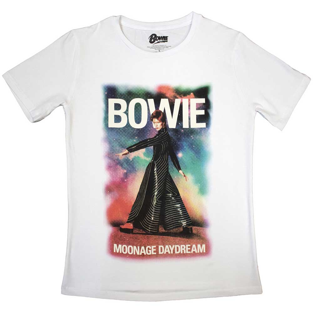 David Bowie Ladies T-Shirt: Moonage 11 Fade