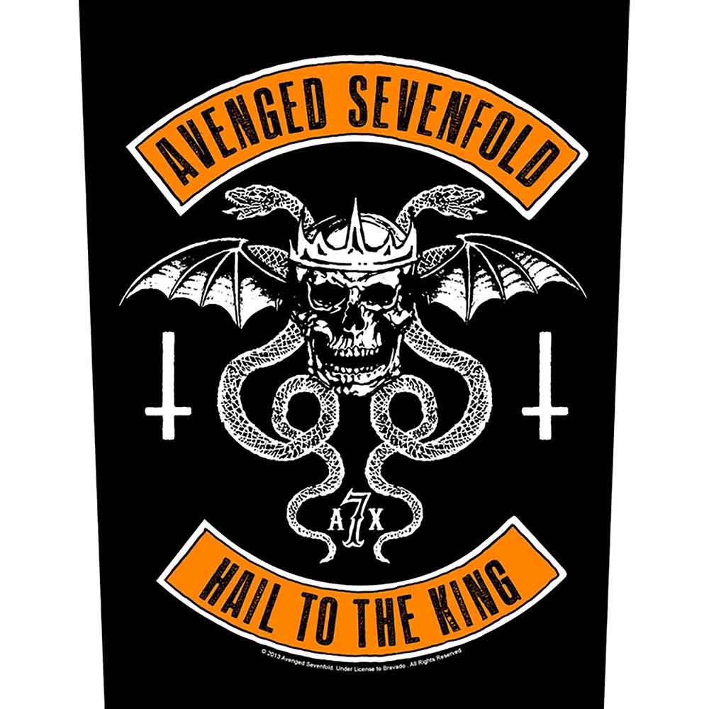 Avenged Sevenfold Back Patch: Biker
