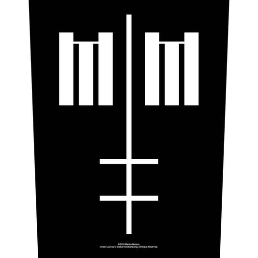 Marilyn Manson Back Patch: Cross Logo