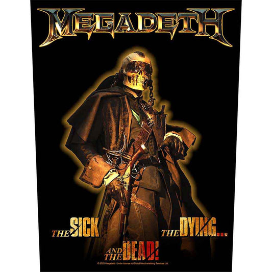Megadeth Back Patch: The Sick  The Dying And The Dead