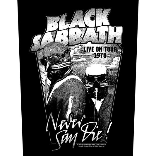 Black Sabbath Back Patch: Never Say Die