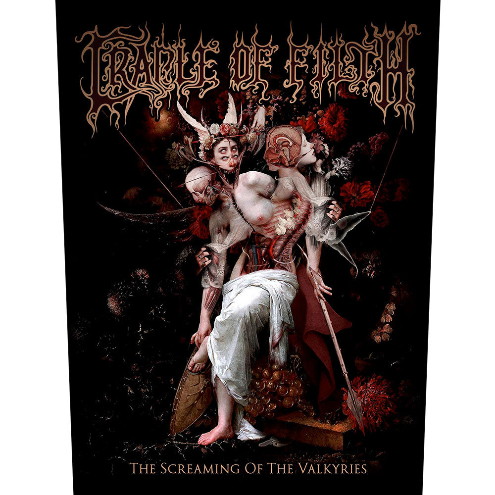 Cradle Of Filth Back Patch: Screaming Of The Valkyries