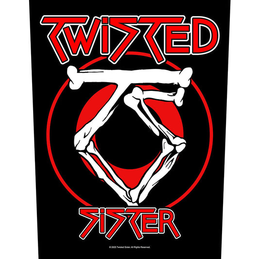 Twisted Sister Back Patch: Circular Logo