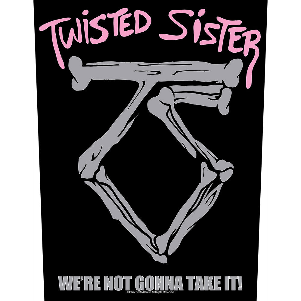 Twisted Sister Back Patch: We're Not Gonna Take It