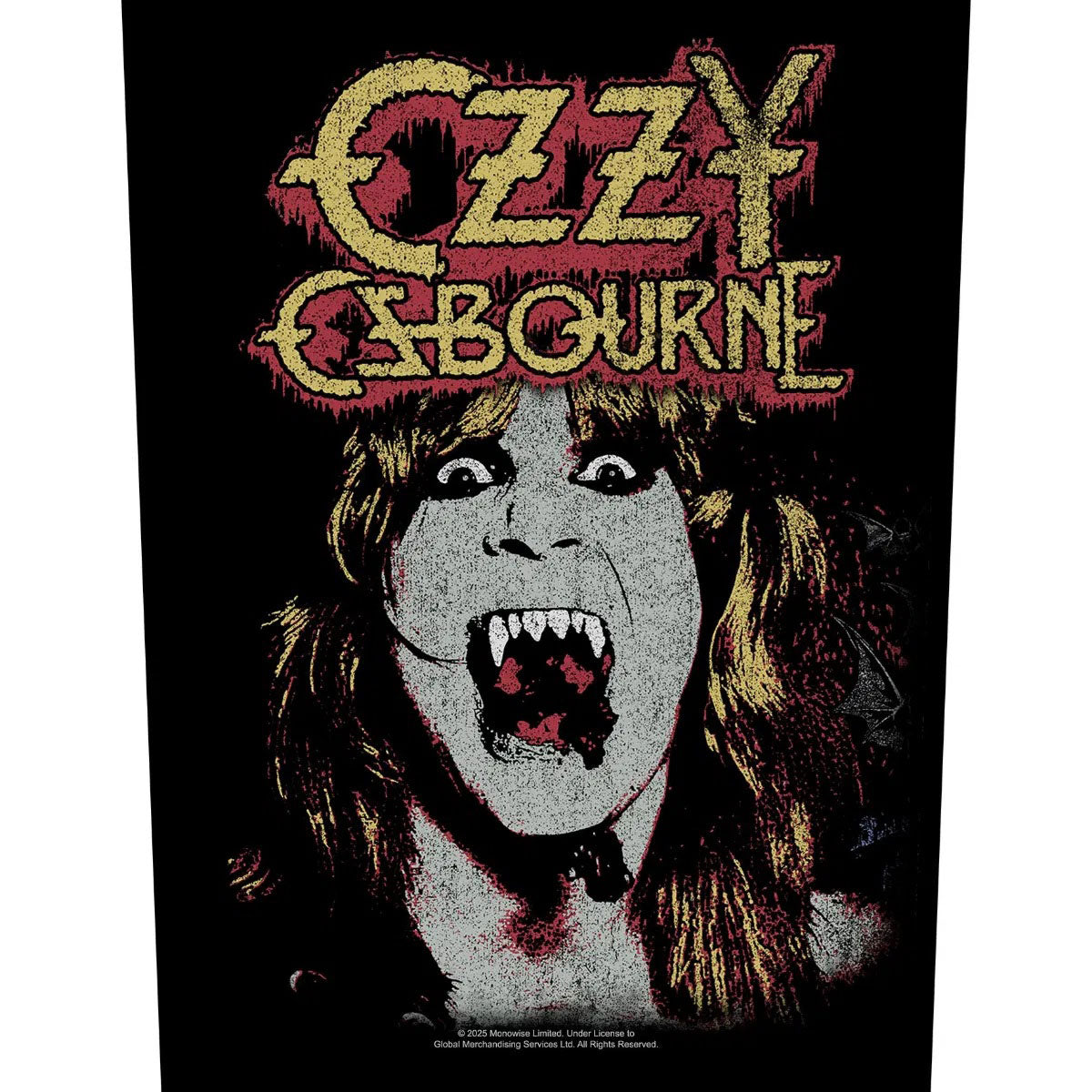 Ozzy Osbourne Back Patch: Fangs