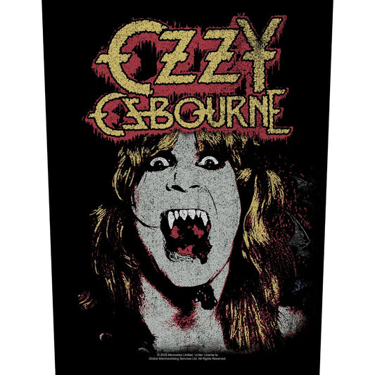 Ozzy Osbourne Back Patch: Fangs