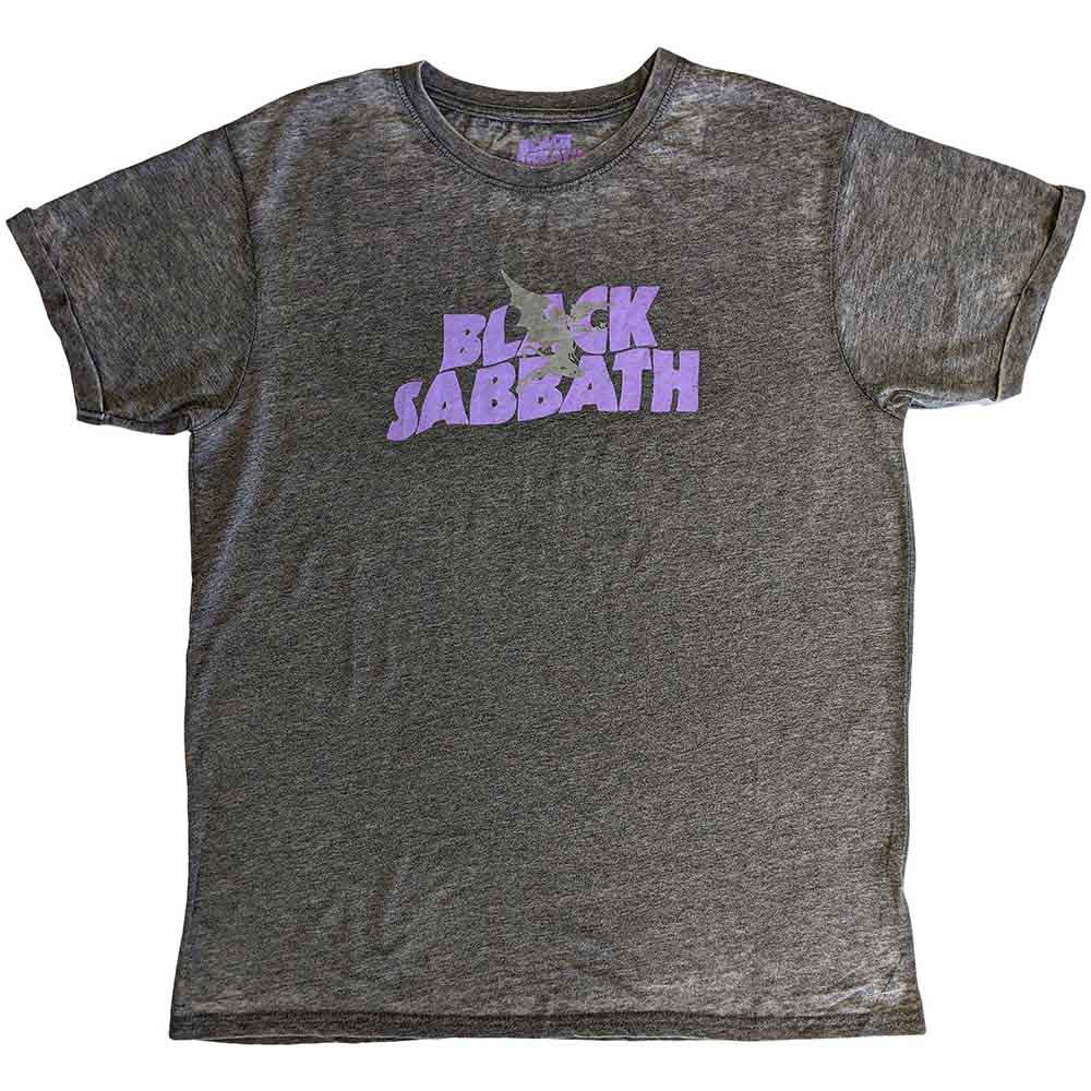 Black Sabbath Burnout T-Shirt: Logo & Daemon