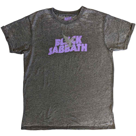 Black Sabbath Burnout T-Shirt: Logo & Daemon