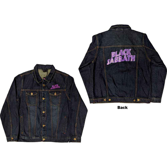 Black Sabbath Denim Jacket: Wavy Logo