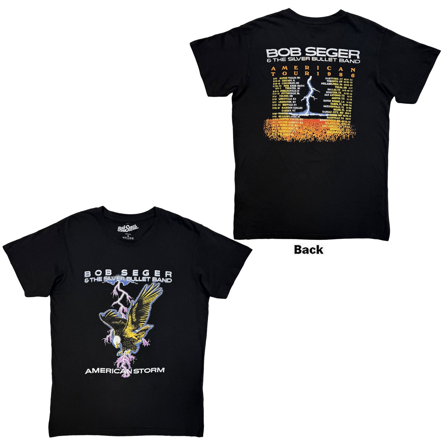 Bob Seger & The Silver Bullet Band Premium Carbon T-Shirt: American Storm