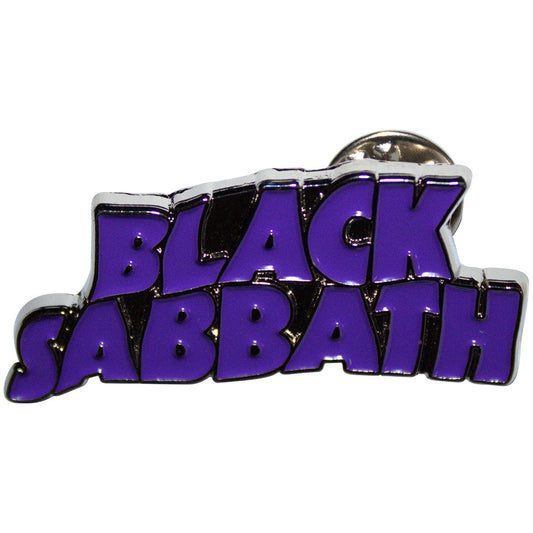 Black Sabbath Badge: Purple Wavy Logo