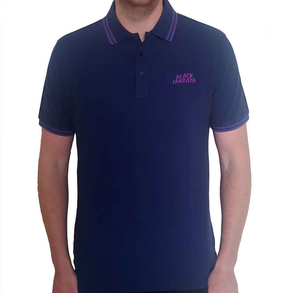 Black Sabbath Polo Shirt: Wavy Logo