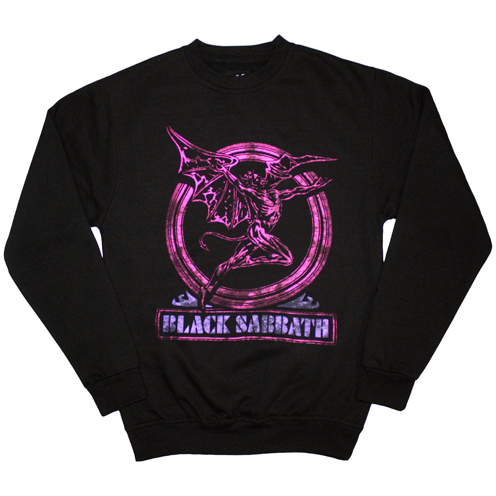 Black Sabbath Sweatshirt: Neon Pink Henry