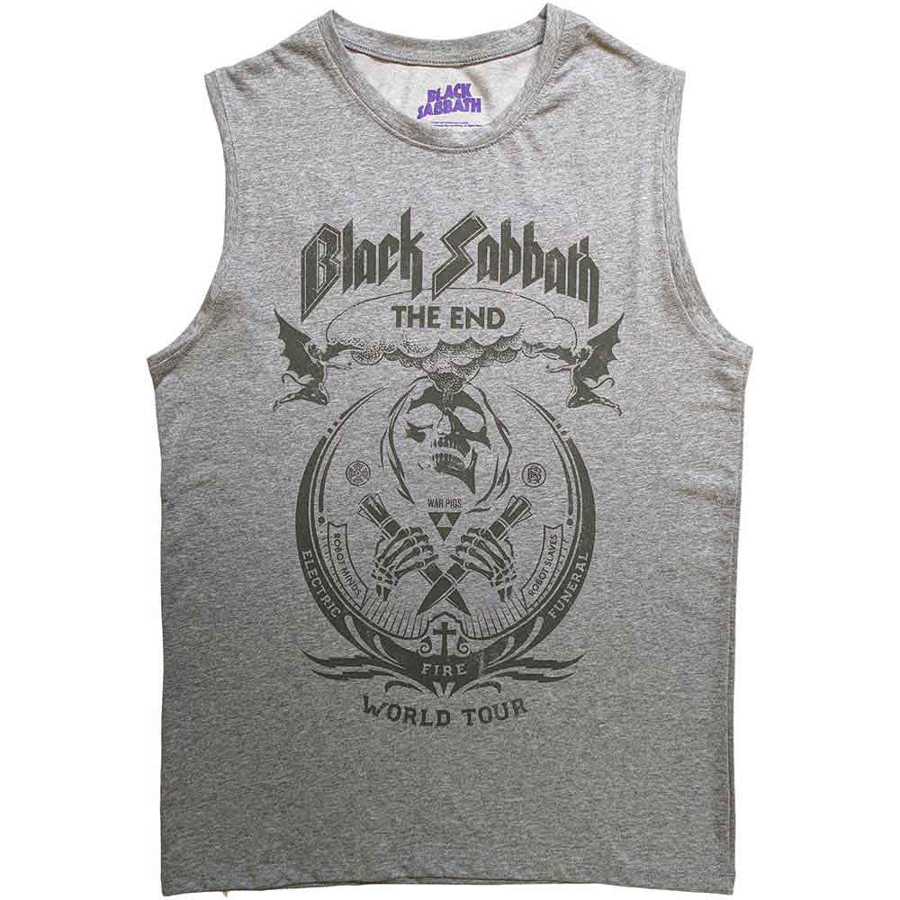 Black Sabbath Tank T-Shirt: The End Mushroom Cloud