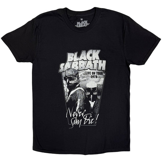 Black Sabbath T-Shirt: Never Say Die Grey Tone