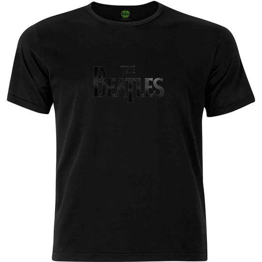 The Beatles T-Shirt: Drop T Black-On-Black