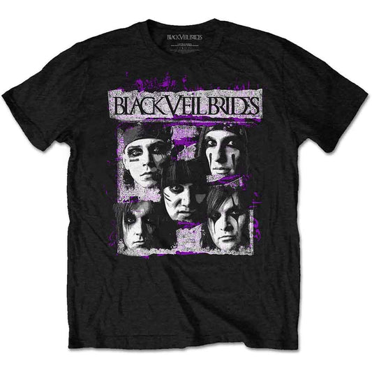 Black Veil Brides T-Shirt: Grunge Faces