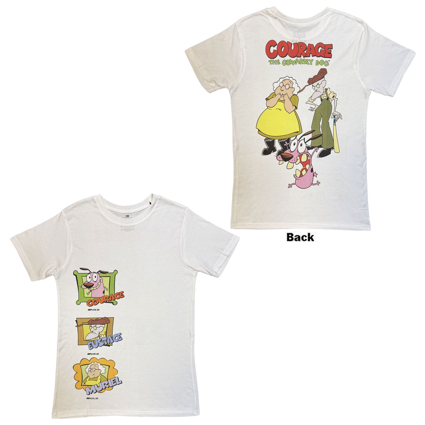 Courage The Cowardly Dog T-Shirt: F&B Jumbo