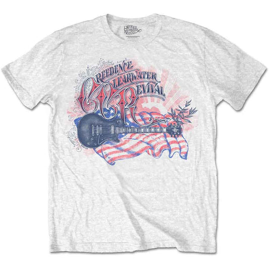 Creedence Clearwater Revival T-Shirt: Guitar & Flag