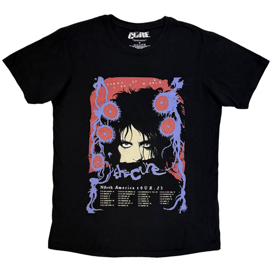 The Cure Carbon T-Shirt: North American Tour '23 Poster