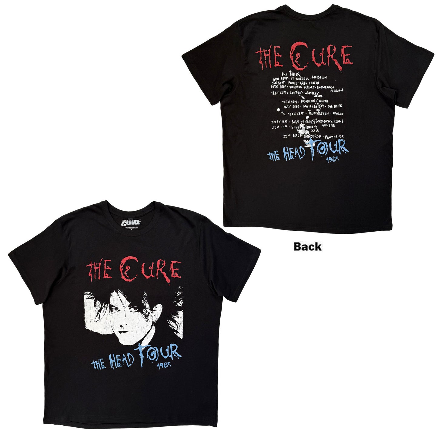 The Cure Premium Carbon T-Shirt: The Head Tour '85