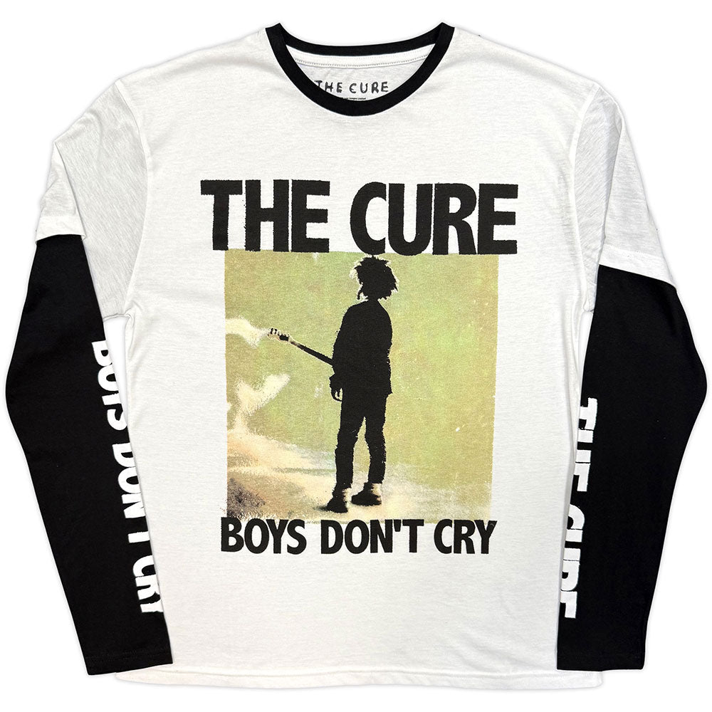 The Cure Layered Long Sleeve T-Shirt: Boys Don't Cry Box