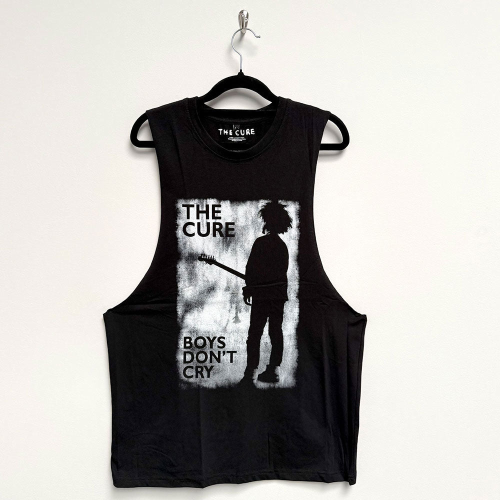 The Cure Vest T-Shirt: Boys Don't Cry B&W
