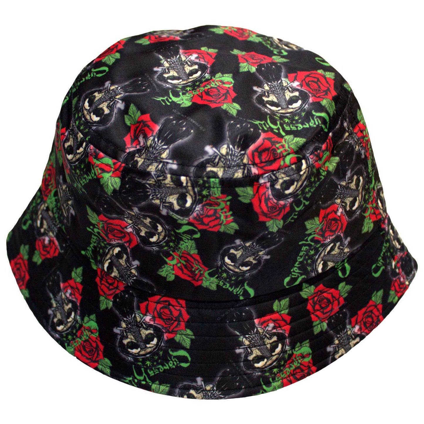 Cypress Hill Hat: Skulls & Roses Pattern