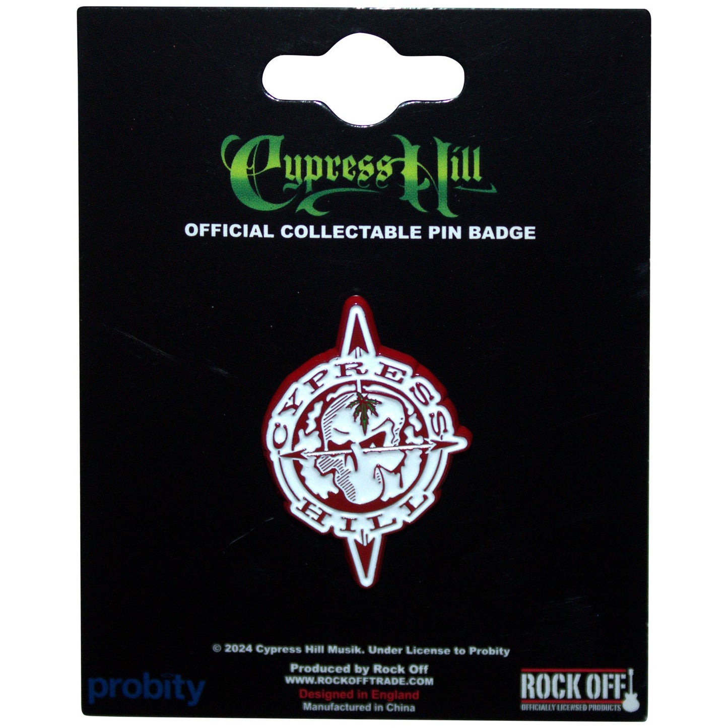 Cypress Hill Badge: Skull Compass