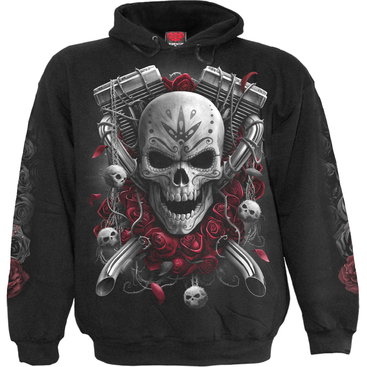 Spiral Pullover Hoodie: Dotd Bikers